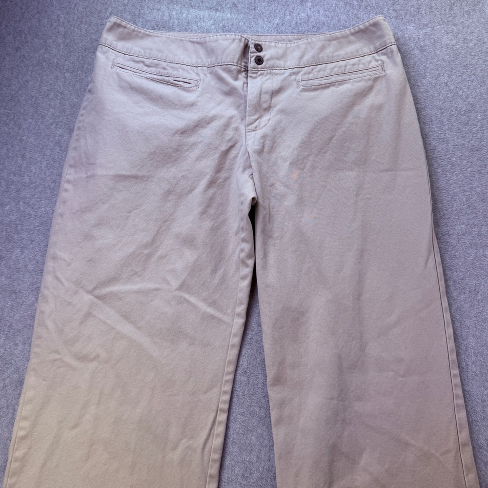 Vintage American Eagle Khaki Pants Women's‎ 8 Y2K Wide Leg Hong Kong